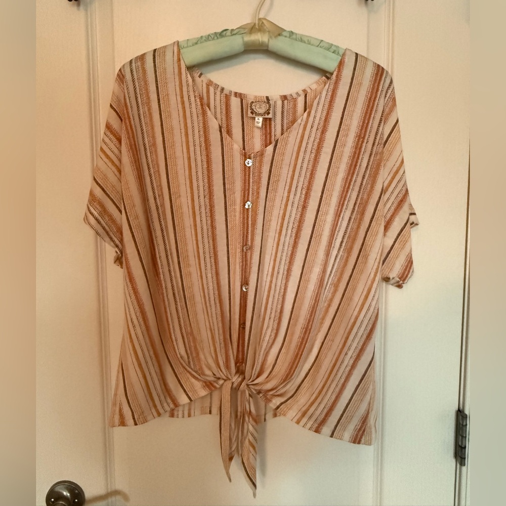 Elegant Striped Button-Down Shirt